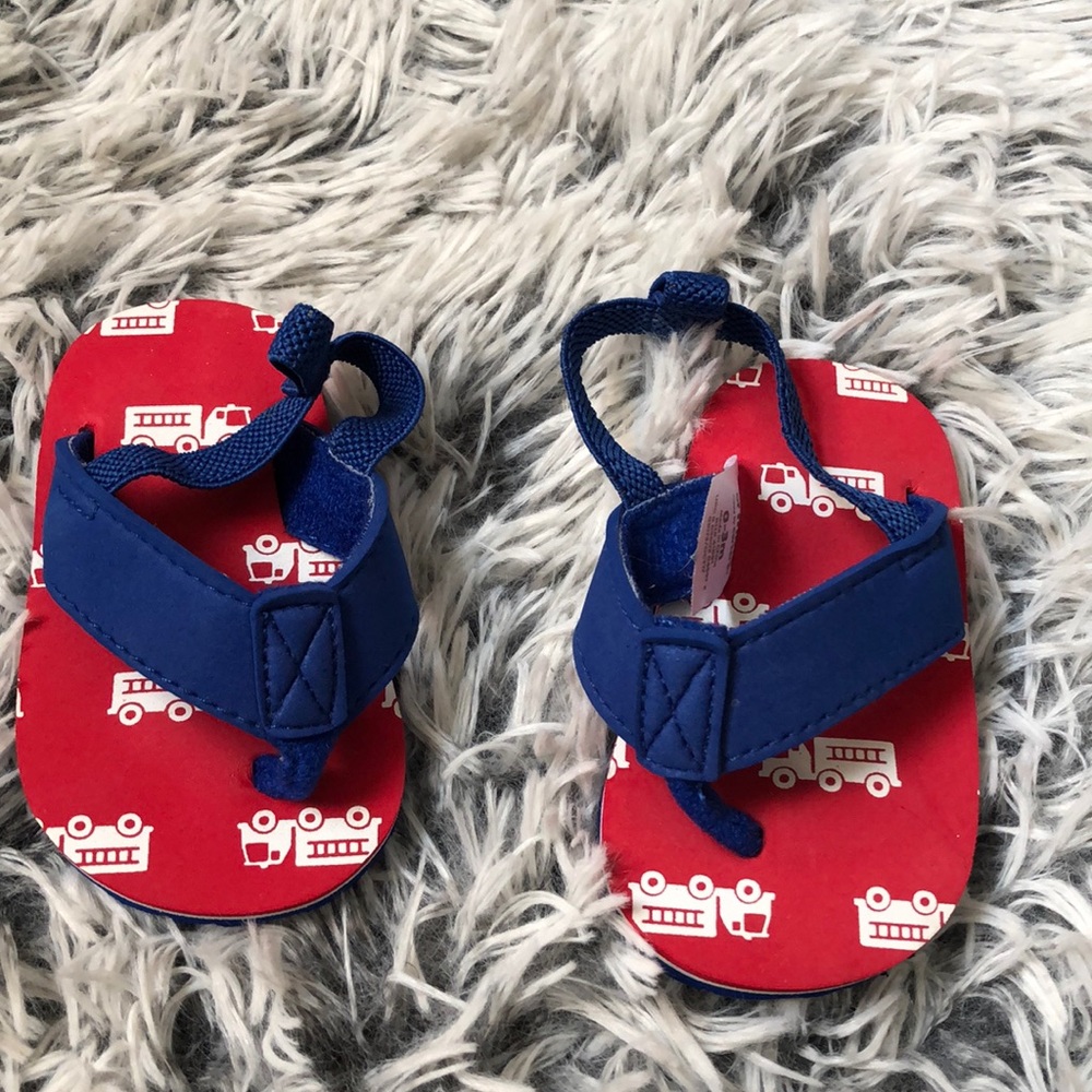 Fire truck sandals